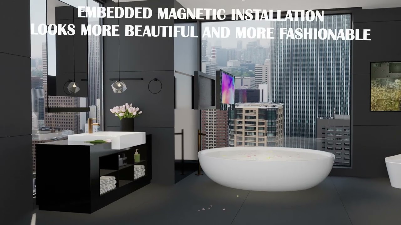 Sylvox Waterproof Bathroom Mirror TV