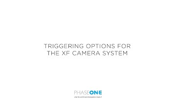 Support | Triggering Options for the XF Camera System | Phase One