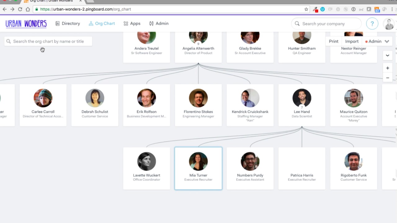 Pingboard Org Chart Software