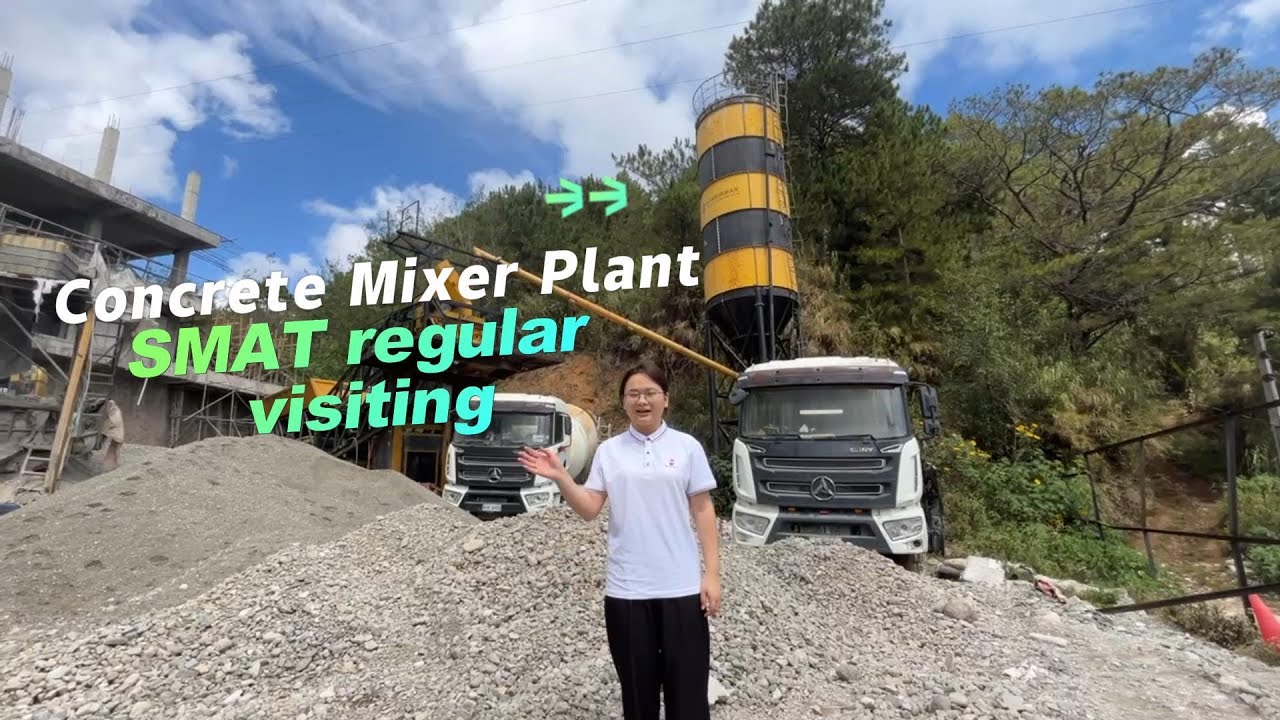 Regular Visit of Our Mobile Concrete Batching Plant in Philippines