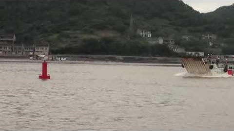 the fifth collision test to UHMWPE navigation buoy with speed 12knots