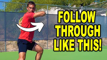 Fix your follow through to fix your forehand?
