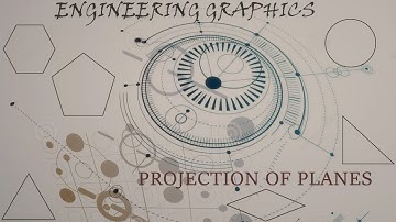 Engineering graphics | Engineering drawing | Projection of planes - problem 09 (part1)