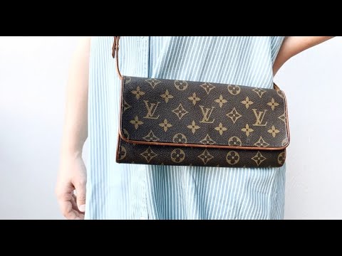 LOUIS VUITTON Twin GM Monogram Canvas Pochette Shoulder Bag