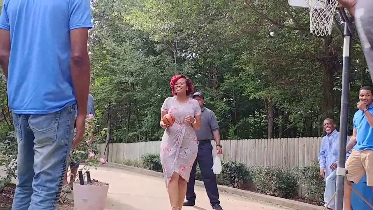 SUPER EMOTIONAL SLAM DUNK Basketball Gender Reveal! YouTube