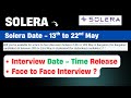 Solera Interview Mail | Solera Associate Software Engineer | 2025 Batch Hiring OFF Campus