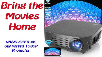 WISELAZER 4K Supported 1080P Projector