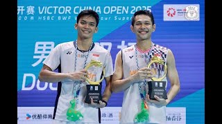 Juara ! Fajar Alfian/Shohibul Fikri (INA) Mengalahkan Aaron Chia/Soh Wooi Yik (MAS); China Open 2025