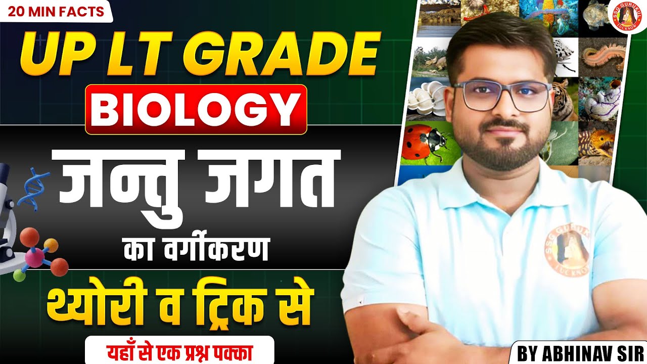 UP LT BIOLOGY 2025 | CLASSIFICATION OF ANIMAL KINGDOM | UP LT BIOLOGY MOST IMP TOPICS & QUESTIONS
