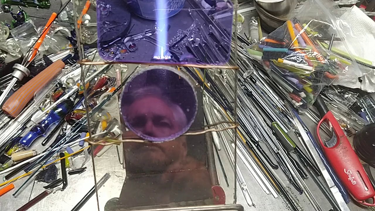 boro glass mini wigwag tubing from scratch...with uv glass