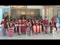 Hanuman chalisa by students during prayer      bhakti veda