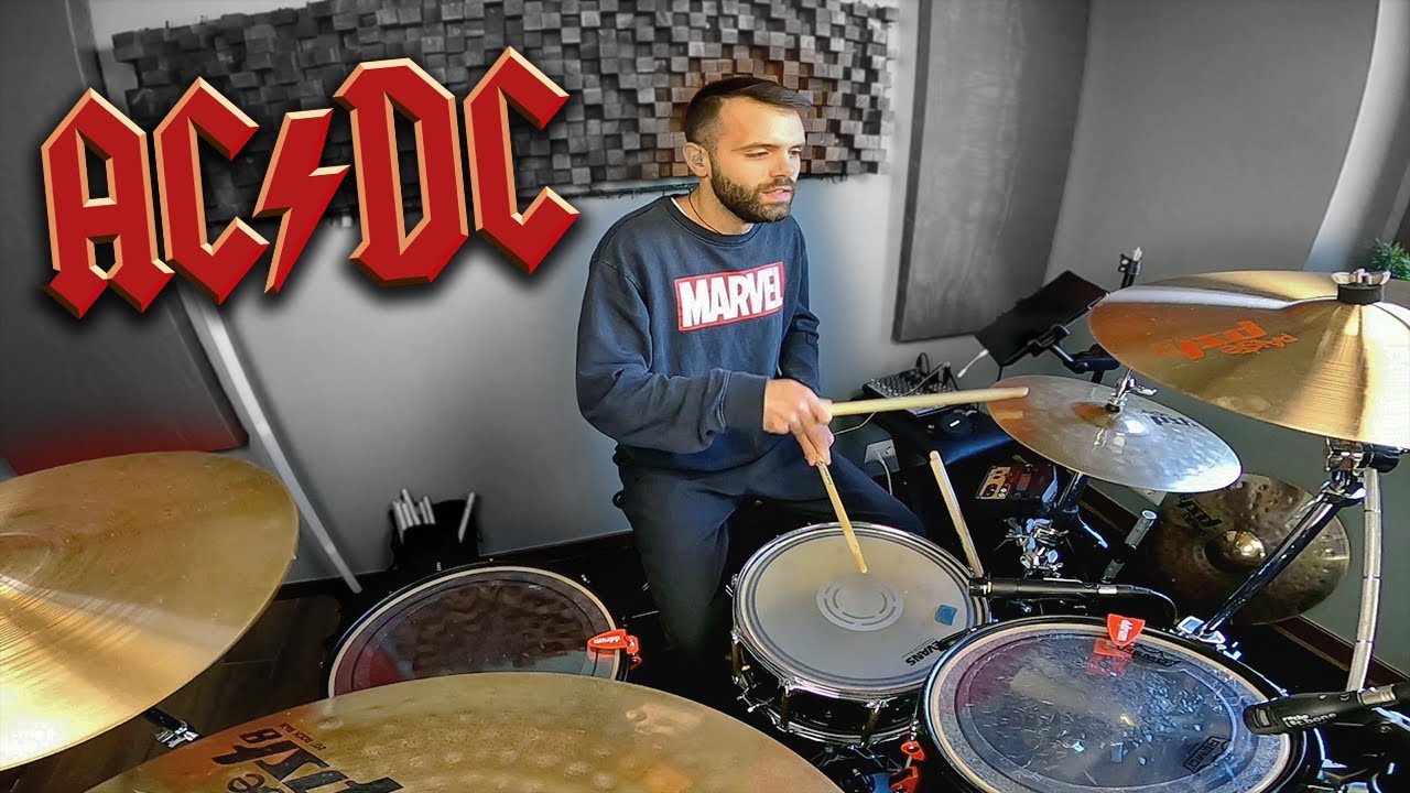 Thunderstruck - AC/DC Drums Only || LB Drum - YouTube