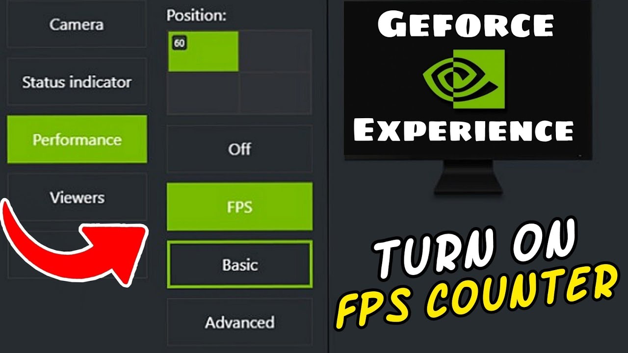 How To Turn On Fps Counter Geforce Experience Youtube