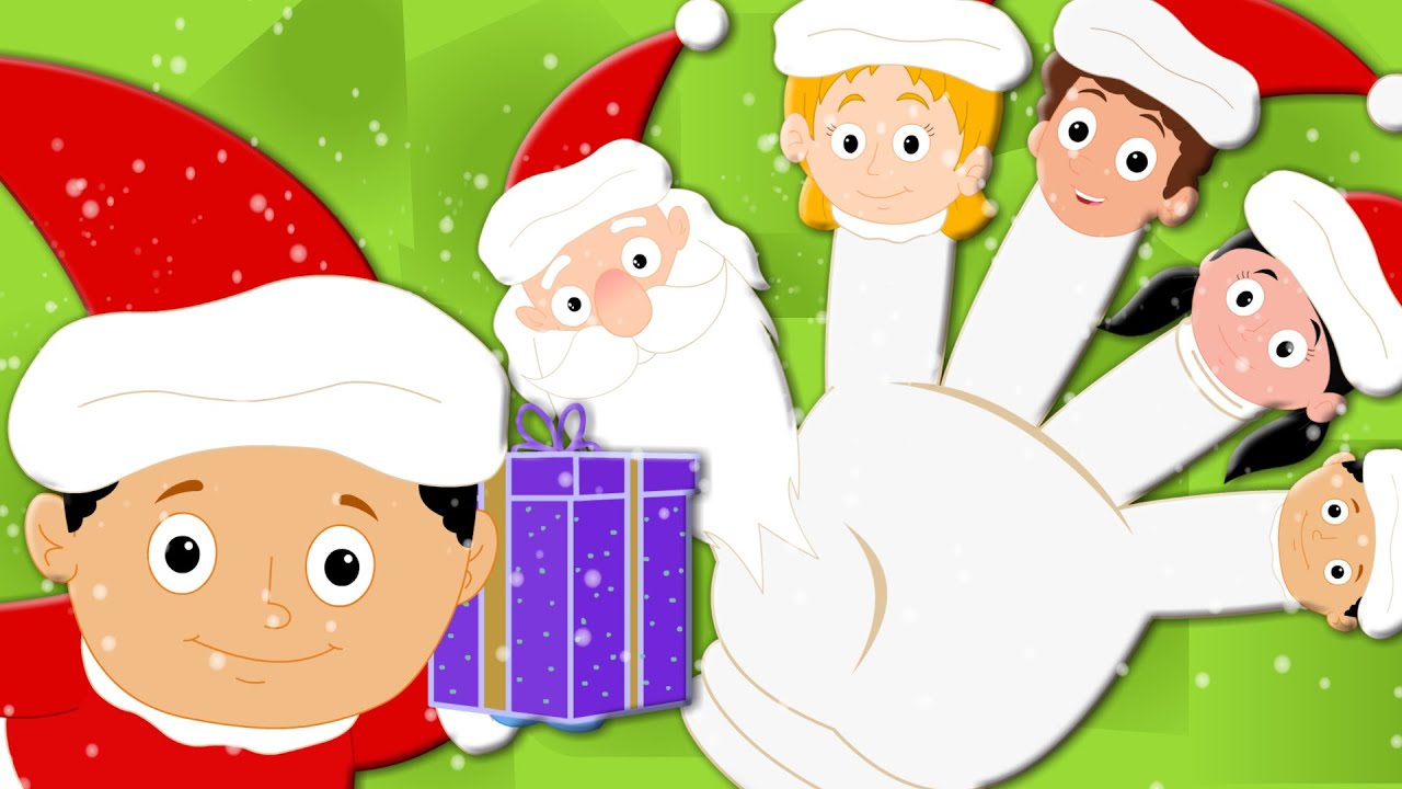 Santa Claus Finger Family | Nursery Rhymes From Oh My Genius