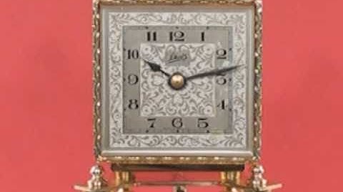 Schatz Square Dial 400 Day Clock from 1954