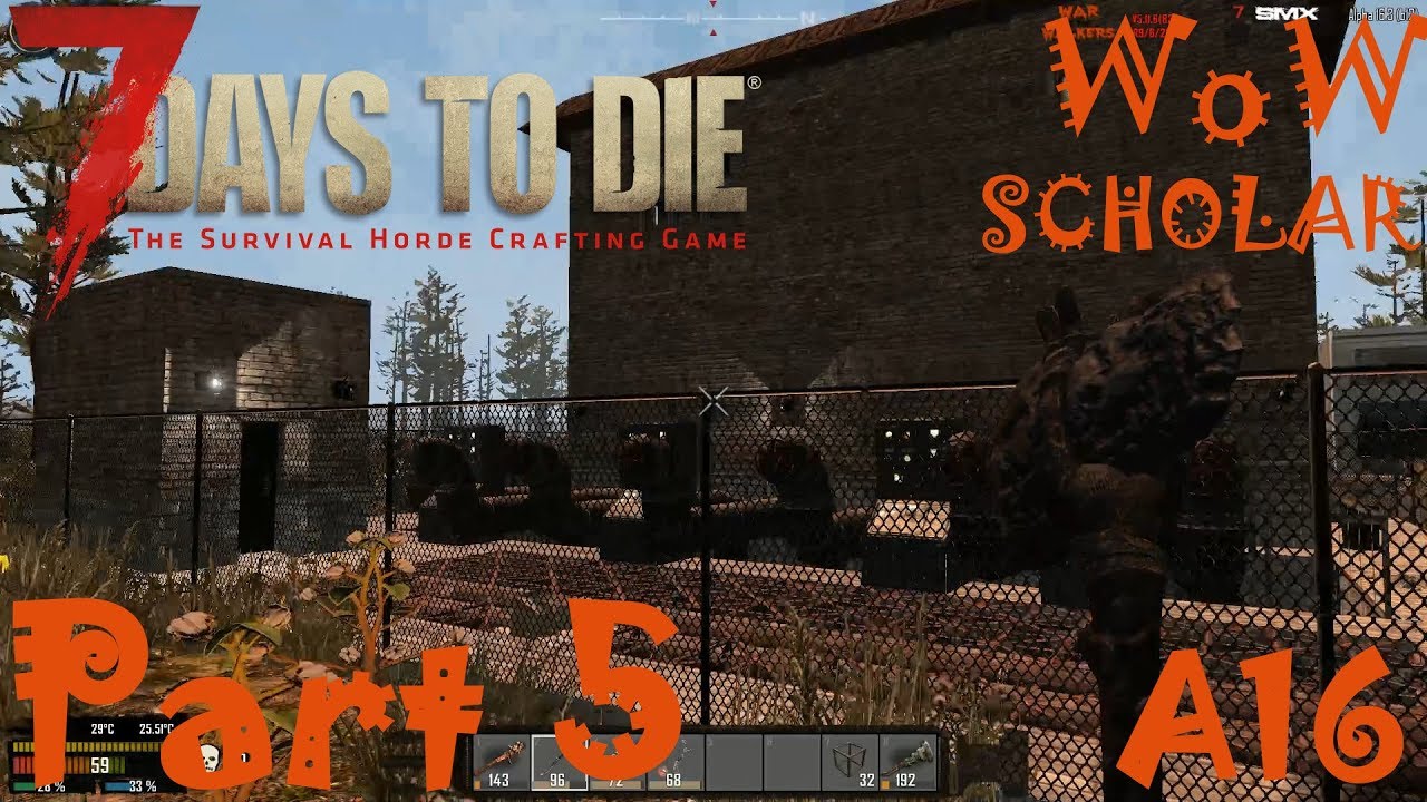 WATER TREATMENT PLANT LOOT! 7 Days To Die War of the Walkers A16