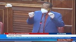 Sen. Ephraim Maina - Senate sitting to oust Kindiki