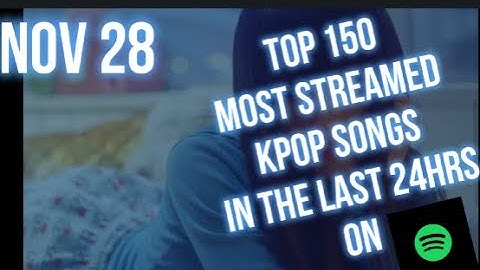 TOP 150 MOST STREAMED SONGS ON SPOTIFY IN THE LAST 24 HRS NOV 28