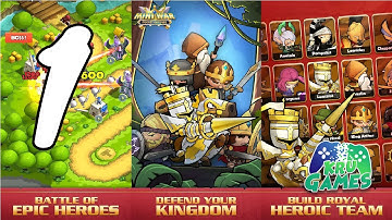 Mini War: Pocket Defense Gameplay Walkthrough #1 (Android, IOS)