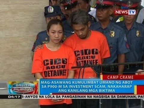 P900-M ANG NAKUHA MULA SA INVESTMENT SCAM