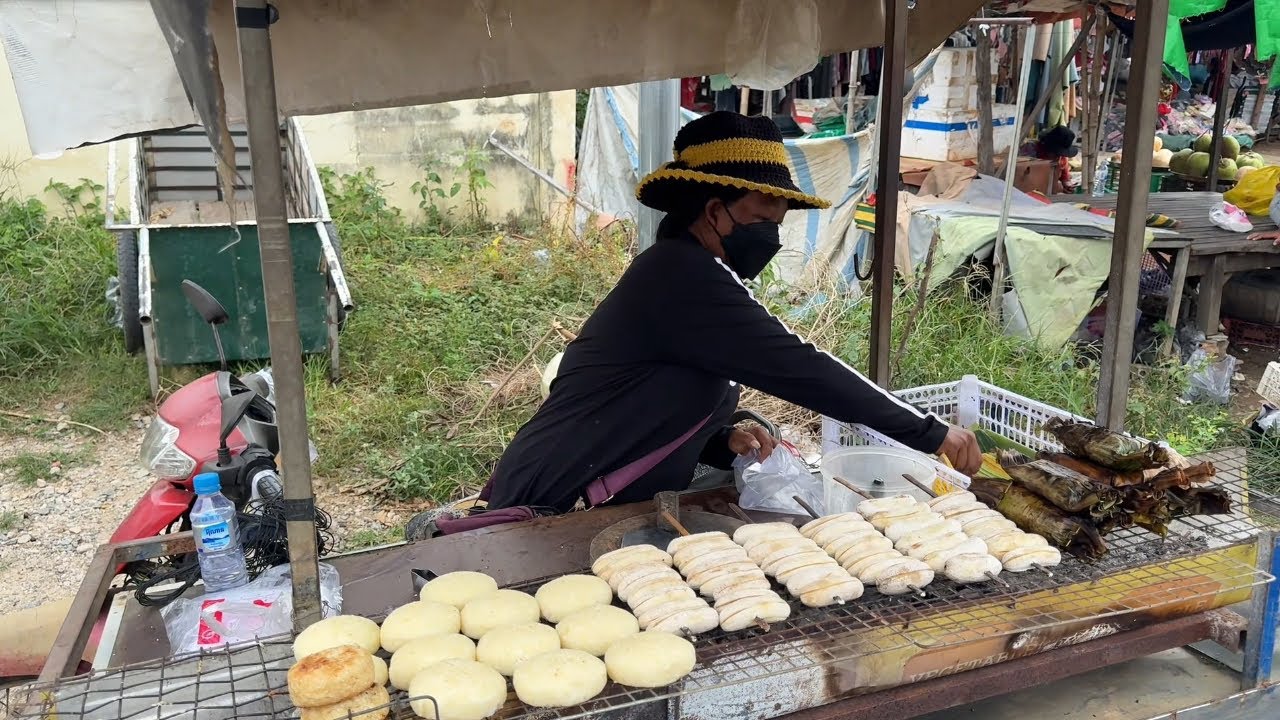 Roadside Street Food From Phnom Penh to Neak Loeung, Cambodia