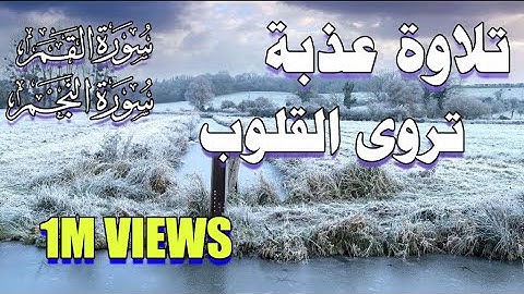 تلاوة عذبة تروي القلوب | سورة القمر سورة النجم بصوت جميل يروى ويرح القلب 🎧✨