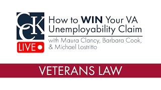 How to WIN Your VA Unemployability Claim