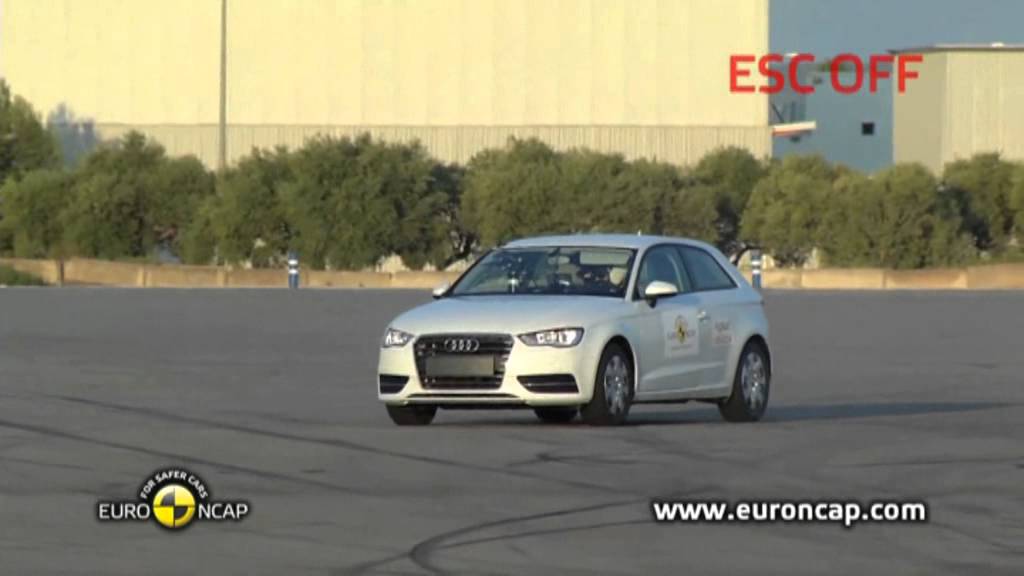 Euro NCAP Audi A3 2012 ESC test YouTube