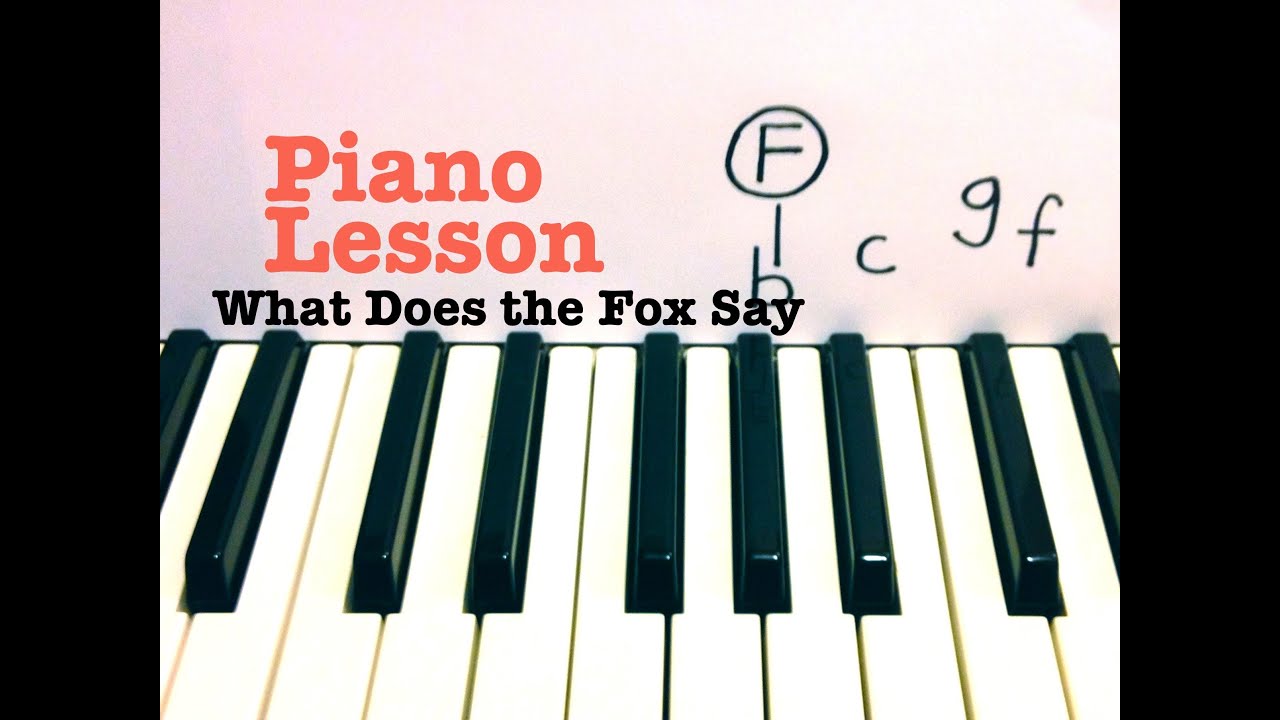 What Does the Fox Say - Piano Lesson / Tutorial - Ylvis 