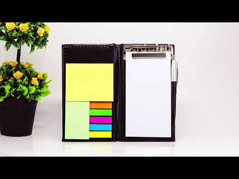 DALUCI Memo Note Pad |  Memo Note Book with Sticky Notes & Clip Holder | Product Video