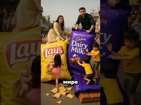🐊🍫 Dairy Milk, Лэйс… и нашествие крокодилов! 😱🎈 #shortvideo #youtubeshorts