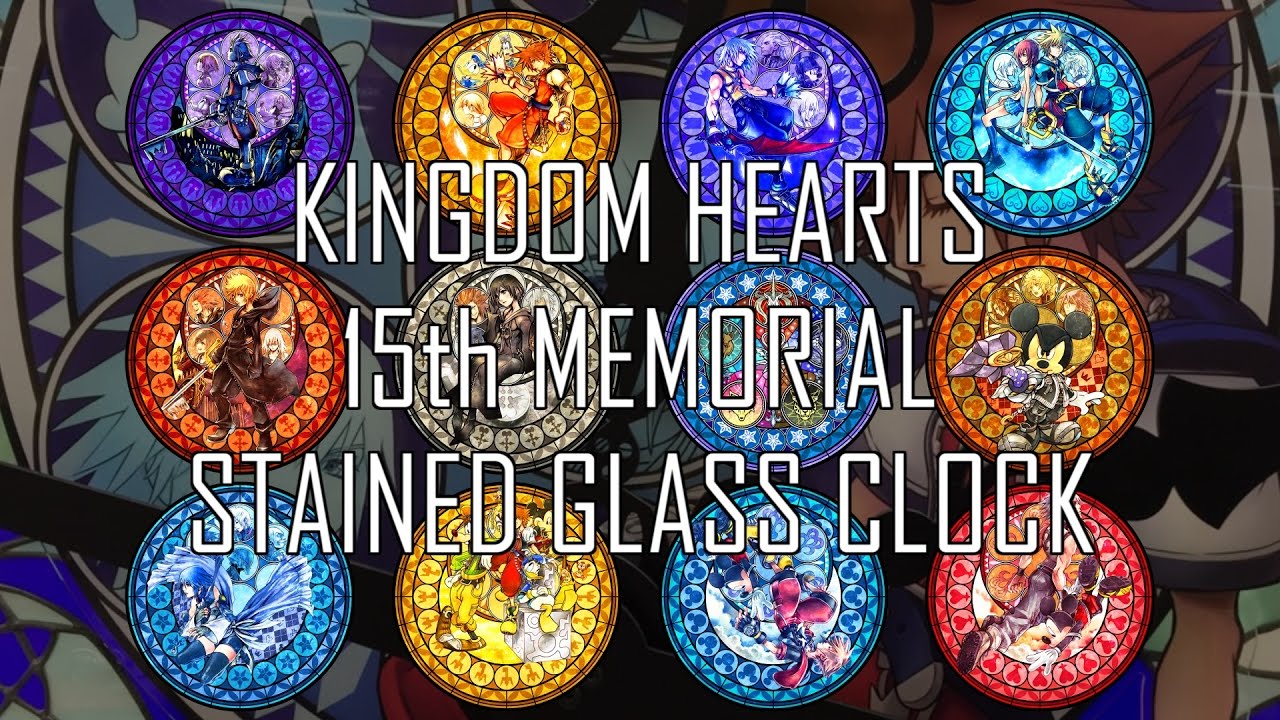 キングダムハーツ 新宿のメモリアルステンドグラスを見に行ってきました Kingdom Hearts Memorial Stained Glass Clock 15th Anniversary Youtube