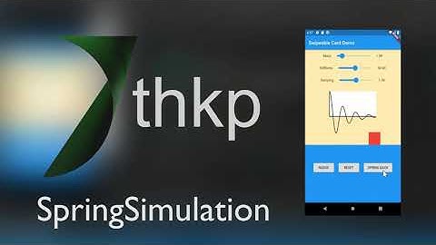 Flutter SpringSimulation Walkthrough