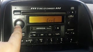 تشغيل راديو هوندا سي ار فى  - Radio reset code for 2001model and above  Honda CRV CR-V Accord Civic