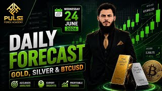 24 JUNE 2026 [GOLD NEXT MOVE  || XAGUSD (SILVER) &amp; BTCUS FORCAST |XAUUSD #goldforecast #smct