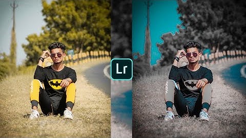 Lightroom aqua and black effect photo editing tutorial |lightroom background colour change|Lr preset