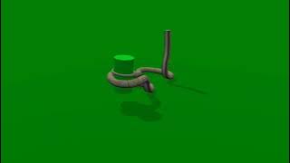 Naggin 3 | bela half snake | attack animation | on green screen | by VFX traders