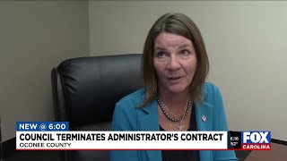 Oconee Co. administrator's contract terminated, officials say
