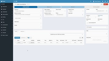 ERP Sales quotation