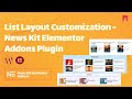 Header Customization - News Kit Elementor Addons Plugin