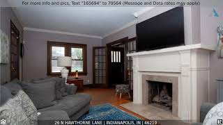 Priced at $260,500 - 26 N Hawthorne Lane, Indianapolis, IN 46219
