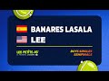 Les petits as 2024  boys singles semifinals  izan banares lasala vs jordan lee