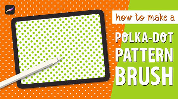 #howto Make a Polka-Dot Pattern Brush in #procreate - Fully narrated #tutorial  ✨