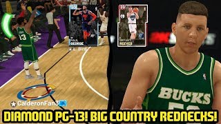 BIG COUNTRY & DIAMOND PAUL GEORGE! REDNECK CHALLENGE! NBA 2K19 MYTEAM GAMEPLAY