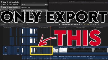 How To Export Part Of A Video In Final Cut Pro X