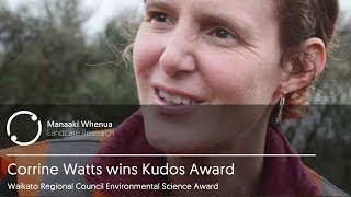Corinne Watts Wins Waikato Kudos Award For Environmental Science