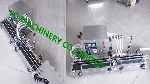 desktop 4 heads gear pump oils filling machine automatic perfume  four nozzles vial filler