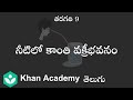 Refraction in Water(Telugu)|Refraction of light at plane surfaces|Grade 9| Science|Khan Academy