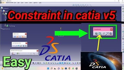 How do I use constraints in Catia v5? #catiav5 #design Hindi me#hindi