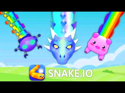 Snake.io - NEW EVENT!! Rainbow Storm !! ALL SKINS UNLOCKED!! BEST &EPIC  SNAKEio GAMEPLAY 